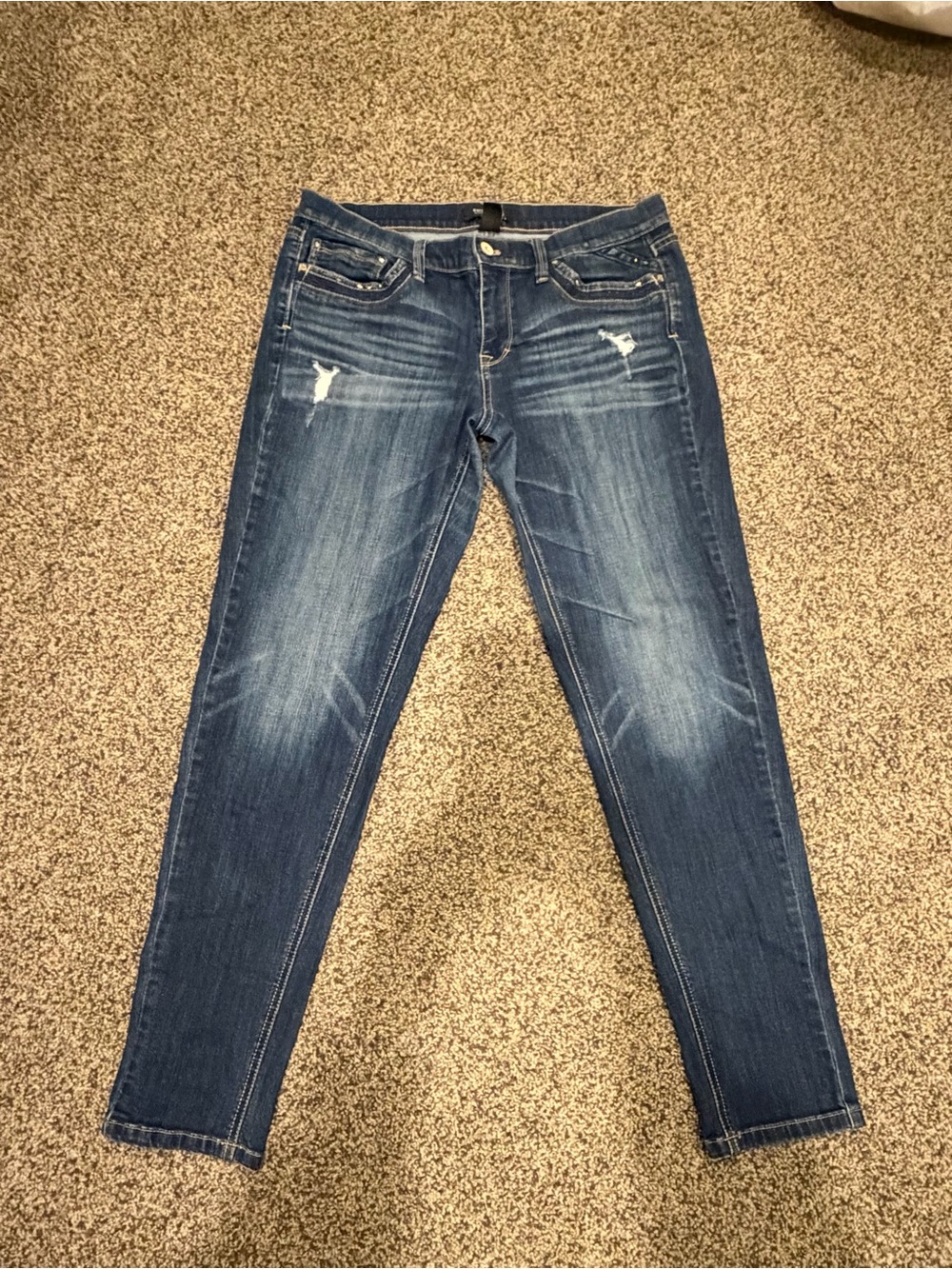 White House Black Market Girlfriend Jean, Sz. 6, low rise (older style) stretch